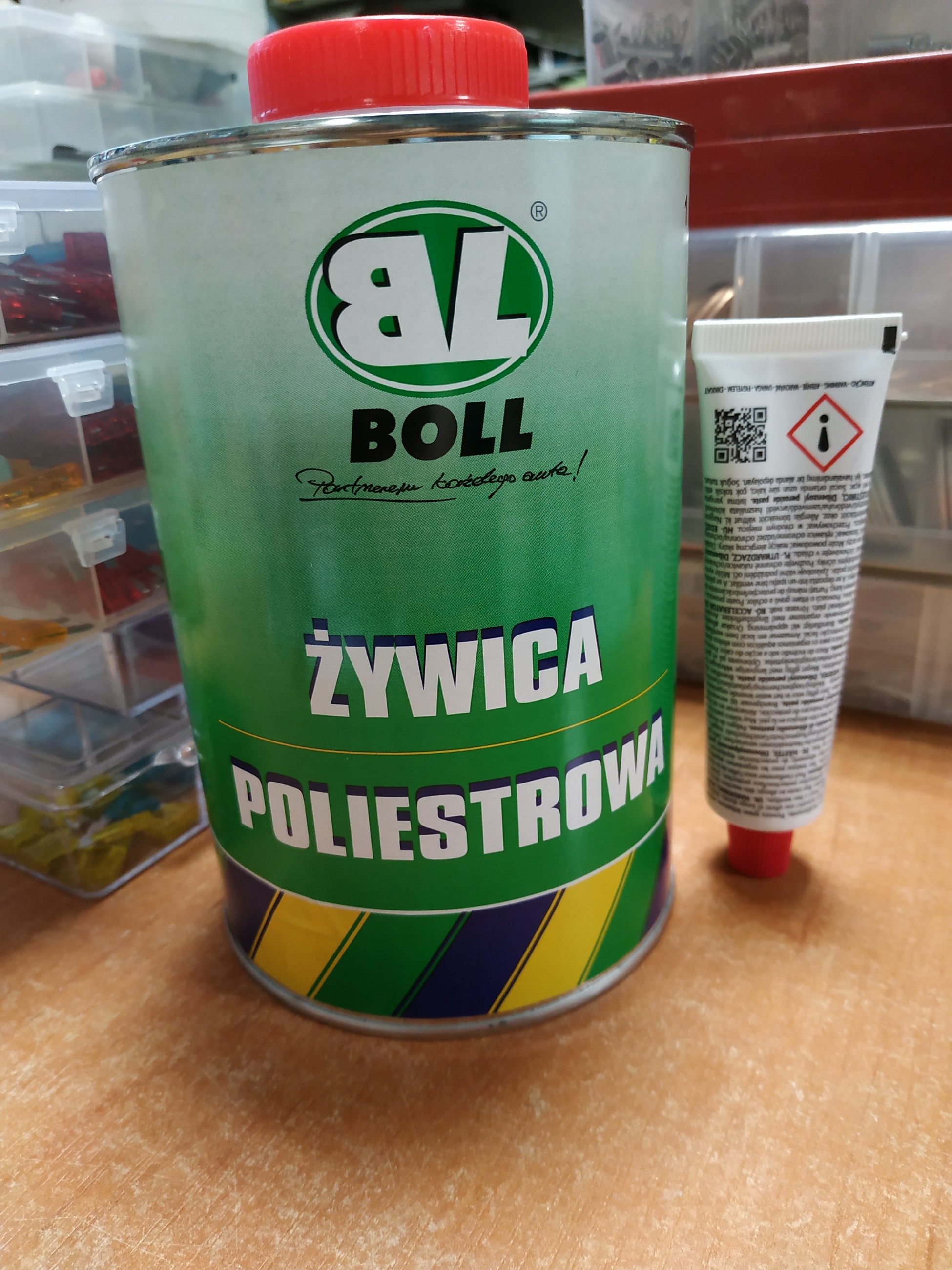 Эпоксидная СМОЛА Boll 1 л + 30 гр отвердителя