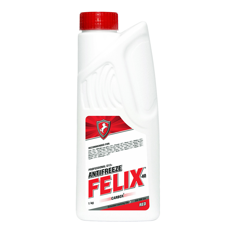 Антифриз FELIX КРАСНЫЙ CARBOX G12+, 10 КГ (ГОТОВЫЙ)